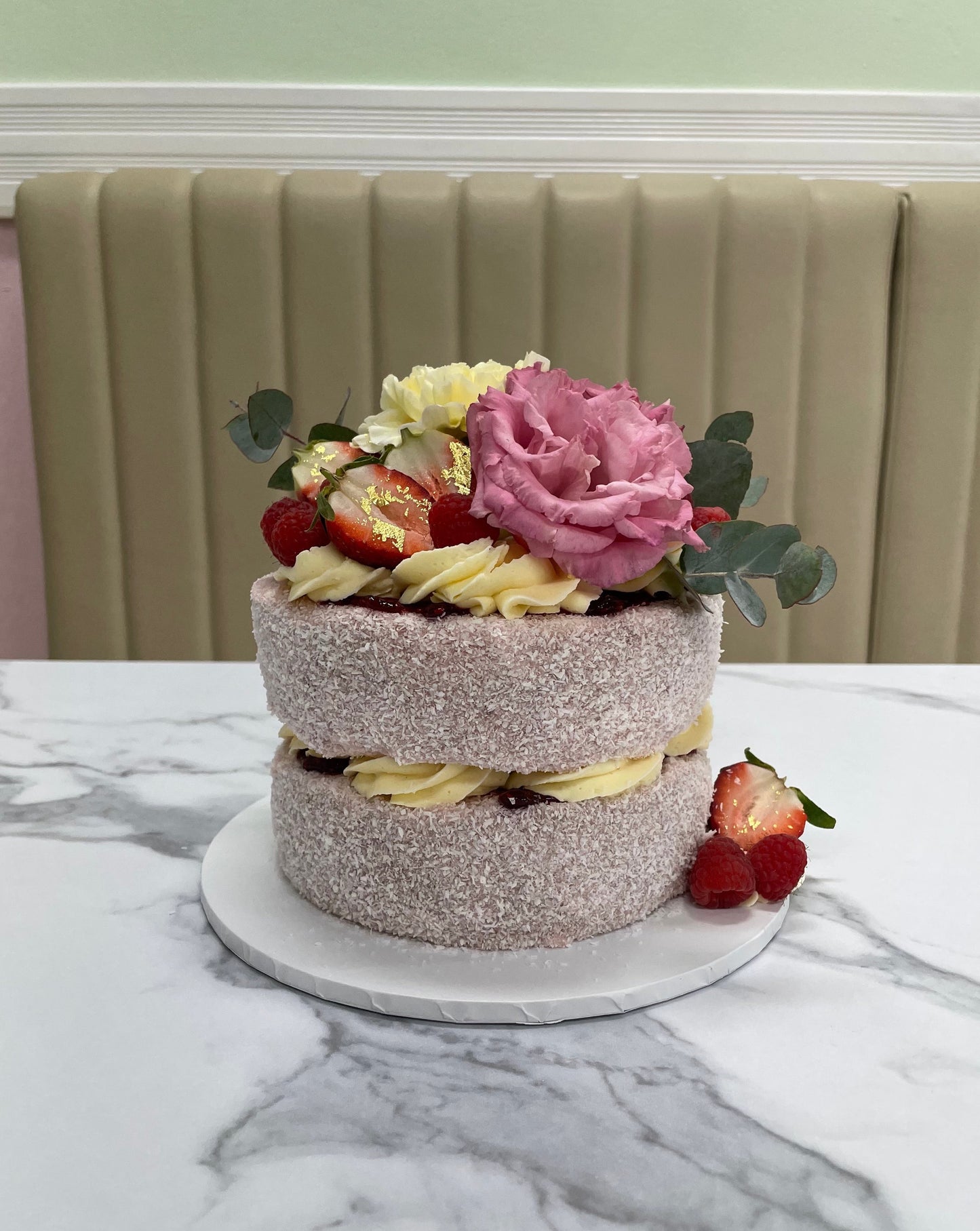 Mrs C's PINK Lamington Cake