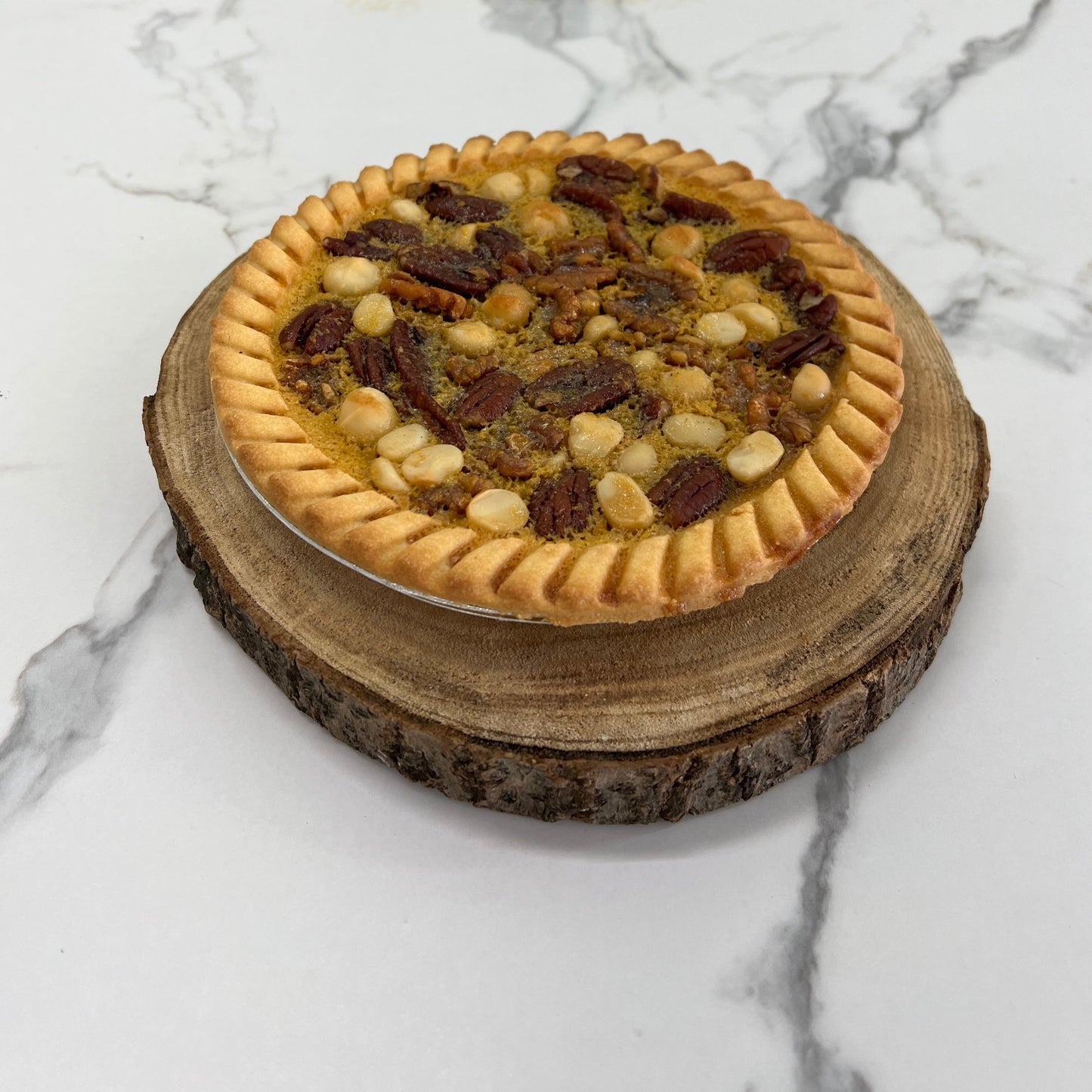 Mixed Nut Maple Pie