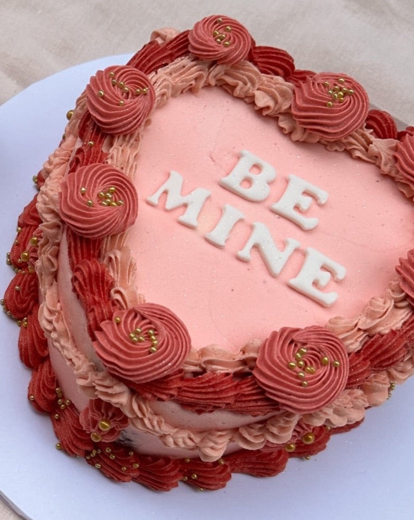 Conversation Heart Cake Blush Whisk