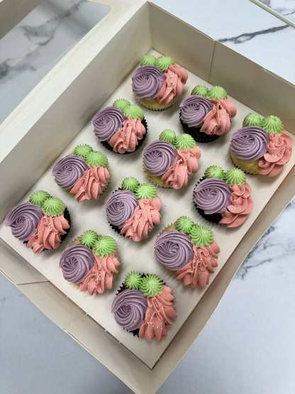 Pretty Piped cupcakes