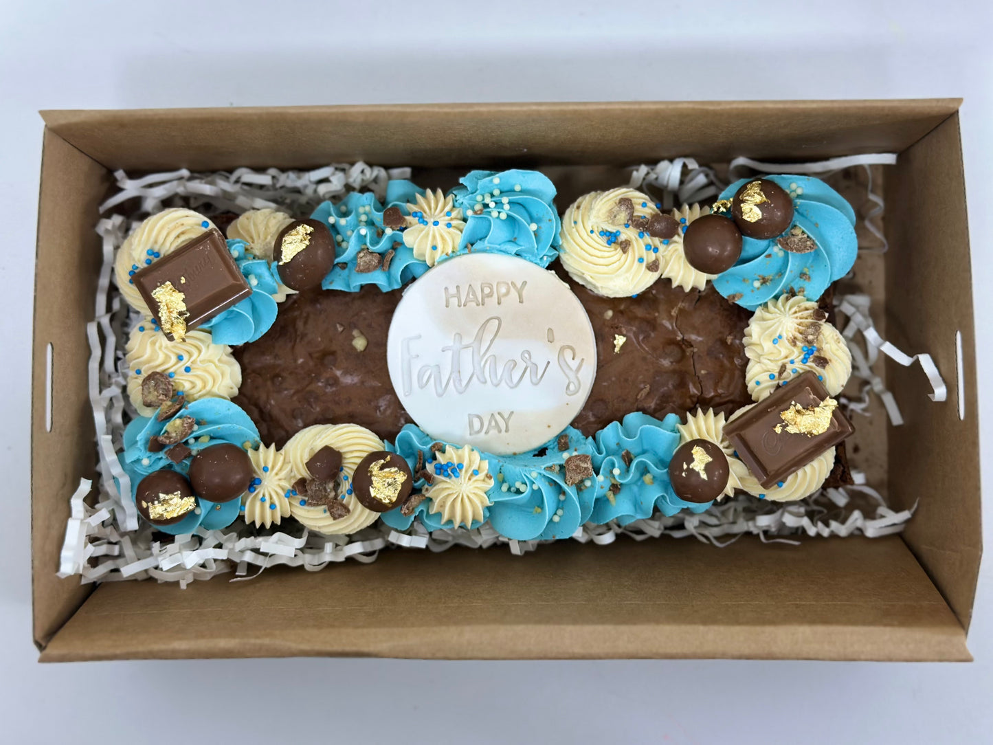 Father's Day Brownie slab