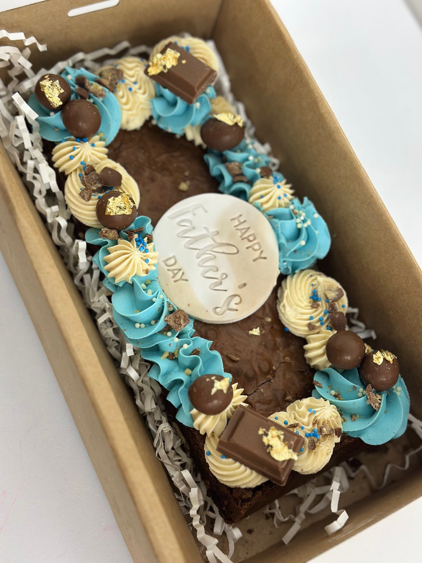 Father's Day Brownie slab