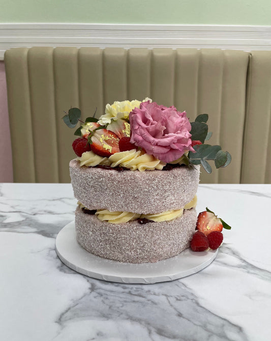 Mrs C's PINK Lamington Cake