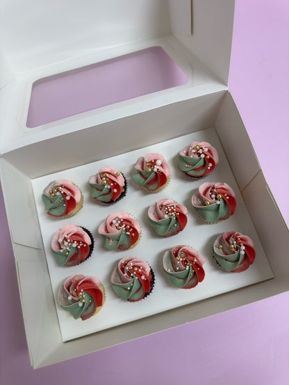 Mini Christmas Cupcakes