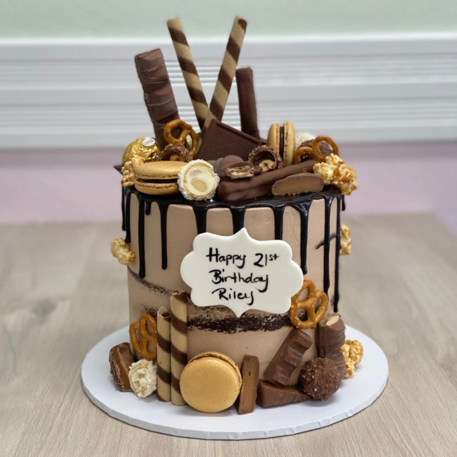 Get Chocolate Birthday Cakes For Boys With Photo And Name
